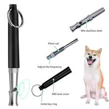 一体式可调节静音狗哨，带牵引绳 - 适用于所有犬种，铁质材料 - 彩色 - 查看 11