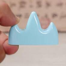 Hộp đựng bút bằng nhựa hình ngọn núi phong cách cổ điển - Món quà hoàn hảo cho ngày Valentine, vật trang trí bàn làm việc sáng tạo và hộp đựng đồ thủ công. - màu xanh nhạt - Xem 7