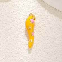 1pc Copper Chili Pepper Pendant, Suitable As DIY Bracelet, Necklace, Anklet Charm, Charm Gift For Halloween, St. Anthony's Day, Colleagues, Family, And Friends - Multicolor - View 13