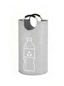 Extra Large Foldable Recycling Bin For Home - Cylindrical Open Top Design, Multi-Functional Storage Basket Suitable For Plastic Bottles, Space-Saving Foldable Organization, Easy To Clean, No Power Required, Home Recycling Bin - View 12