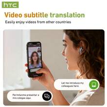 HTC NE48 滑盖式无线耳机：彩色高清显示屏、触控操作、入耳式设计、多功能控制、自定义壁纸上传、AI翻译功能 - 查看 4