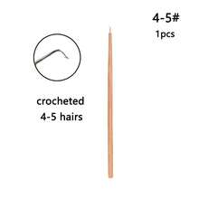 通风针钩假发通风工具支架带针木柄蕾丝假发假胡须制作修理 - 筷子鉤針 - 查看 11