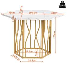 Dining Table & Chair Sets - Black + Golden + MDF+Steel - View 5