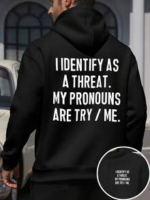 Fashion Printed Hoodie Sweatshirt Printed Pattern Kangaroo Pocket Printed Pattern Casual Hoodie  HoodieDrawstring Hood Design Essentials Hoodie Hoodie Women Sweatshirts Women Hoodies Men's Hoodie Sweatshirts Men Essentials Fear - Black - View 1