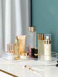 Hộp đựng đồ để bàn hình sừng đơn, phù hợp với góc 90°, có thể dùng làm khay trang điểm, hộp đựng mỹ phẩm, hộp đựng đồ để bàn trong phòng tắm, giá đựng gia vị nhà bếp và khay đựng chai nước hoa, thích hợp cho kỳ nghỉ, bãi biển, phòng tắm, phòng ngủ và các dịp khác, dung tích lớn, trang trí phòng, túi đựng mỹ phẩm. - Trong sáng - Xem 7