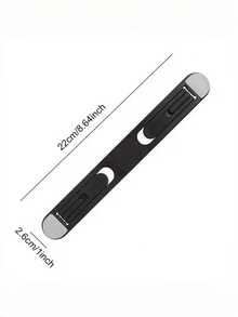 1pc Portable, Foldable, Adjustable Laptop Stand To Upgrade Your Laptop Setup! Compact Laptop Cooling Raised Invisible Folding Stand With Height Adjustment - Black - View 3