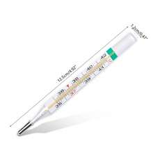 Home high-temperature measuring device, home thermometer, mercury-free glass underarm thermometer | Large children's thermometer (without mercury, without mercury content) - (sin mercurio, sin contenido de mercurio) - Ver 4