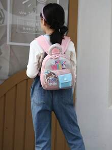 幼儿园/学前儿童可爱高品质背包，轻便小巧，带防丢带，适合男孩和女孩 - 粉色 - 查看 2