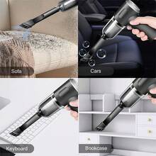Mini Wireless Vacuum Cleaner With Strong Suction – Multifunctional Rechargeable Dust Remover For Computer, Home & Car Cleaning - không dây - Xem 4