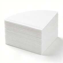 50/100/150/200/300pcs Coffee Filter Paper, Cone-Shaped Filter Paper, Easy To Use, Upgraded Design, V02 Size, Suitable For Pour-Over Coffee And Drip Coffee Makers. V-Shaped Pour-Over Coffee Filter Paper - Back To School Essential. - White - View 2