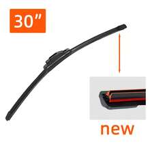 1PC Dual Rubber Strip Wiper Blade Boneless Wiper Blade For Car Front Windshield Universal J/U Hook Wiper Blade 13"14"15"16"17"18"19"20"21"22"23"24"25"26"28"30" Automotive Parts - 1PC - View 23