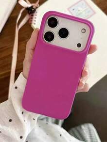 Liquid Silicone 3-Layer Full Coverage Soft Rubber Phone Case, Shock-Proof Protective Cover With Anti-Scratch Microfiber Lining, Compatible With IPhone 17, 17 Air, 17 Pro, 17 Pro Max, 13, 11, 16 Pro Max, 15, 14 Plus, 12 - Pitaya - View 5