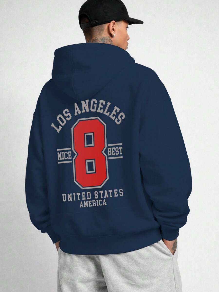 Moletom Blusa Oversized Los Angeles 8 Street Unissex Ref4641