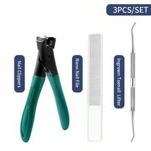 3pcs Stainless Steel Wide Mouth Nail Clippers, Anti-Splash Nail Trimmer, Large Opening Nail Clipper, Nail Care Tools - Multicolor - View 14