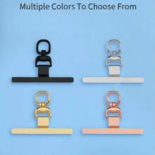 1/2/3个装超薄不锈钢防丢手机挂绳垫 - 不会损坏手机，可替换手机挂绳组件，挂绳安全连接器 - 經典顏色 - 查看 2