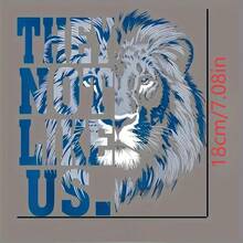 3张/包狮子图案热转印贴纸，适用于背包、连帽衫、牛仔裤、DIY抱枕、T恤、服装、帆布包、T恤衫等。 - L - 查看 11