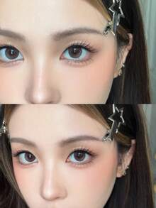 80pcs Transparent Fox-Inspired Segmented False Eyelashes, Natural Look Foxy Eye Elongating Lashes, Mink Lash Effect - View 2