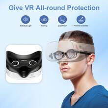适用于 Me Ta Quest 2/3S VR 眼镜的防刮擦环镜片保护套，防刮擦护眼防蓝光配件 - 查看 9