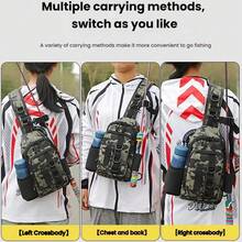 Men's Camouflage Chest Bag Tactical Sling Backpack – Multi-Pocket Crossbody Shoulder Bag For Hiking, Cycling, Travel And Daily Carry - Multicolor - View 6