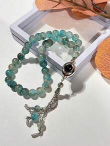 1pc Ramadan 33 Beads Oval Triple Strand Islamic Prayer Beads For Ramadan - Multicolor - View 10