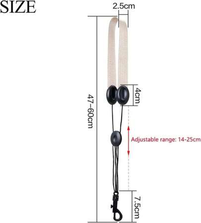 Saxophone Neck Strap Clarinet Halter Neck Belt Nylon Strap Durable Saxs Strap Wind Musical Instrument Parts &Amp; Accessories(Black Strap)