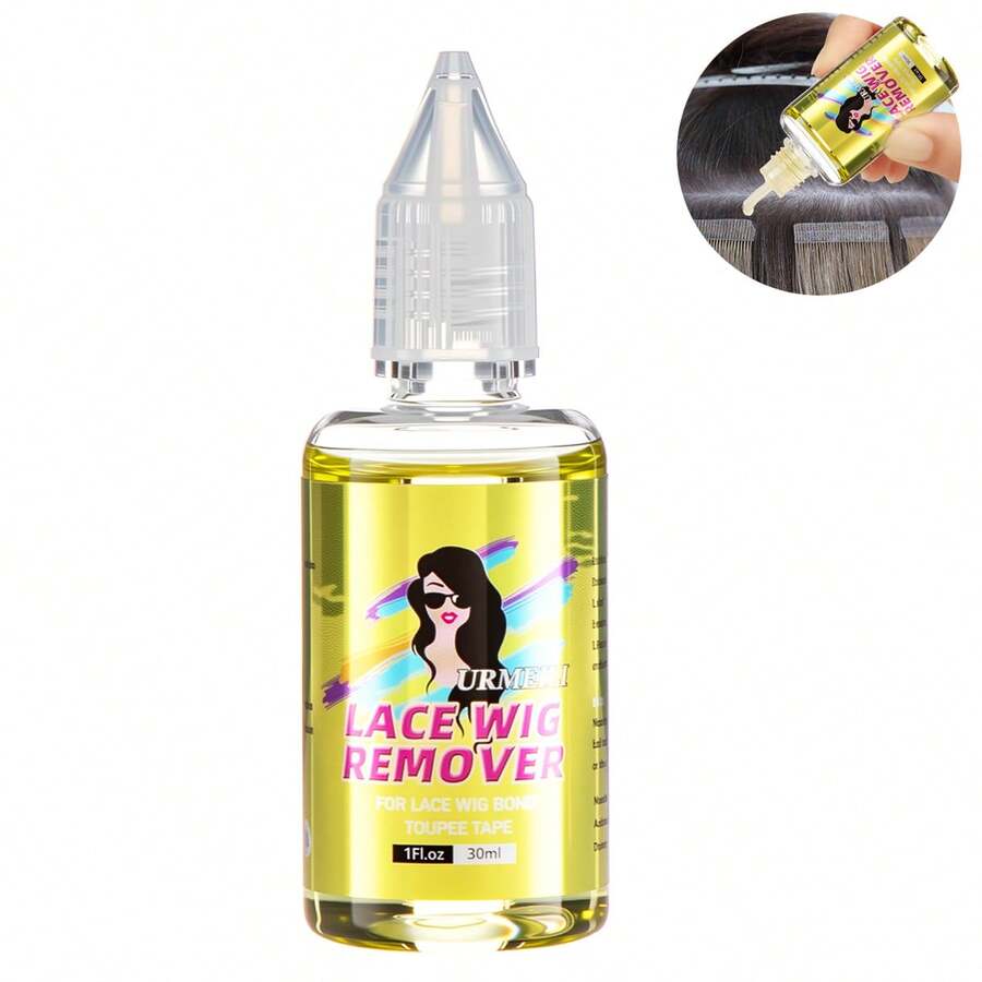 URmeili 蕾丝假发胶水去除剂，适用于蕾丝假发、胶带式接发 - 38ml - 查看 1