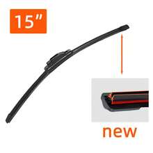 1PC Dual Rubber Strip Wiper Blade Boneless Wiper Blade For Car Front Windshield Universal J/U Hook Wiper Blade 13"14"15"16"17"18"19"20"21"22"23"24"25"26"28"30" Automotive Parts - 1PC - View 13