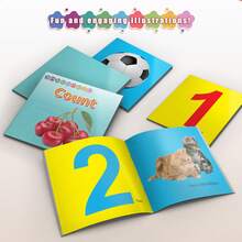 Numbers Recognition Big Cards | Number Sense Learning | Interactive Study | Educational Holiday Gift - Large Card Book - View 3