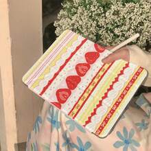 Cute Cream Strawberry Cake Design Tablet Protective Case Compatible With Apple 11th Gen, Pro 2025 New Model, 10th Gen, Air 7/6, 11 Inch, Stylus Slot, Anti-Bend, Suitable For Women And Men - Multicolor - View 6