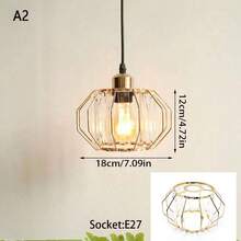 1pc Luxury Sparkling Modern Crystal Glass Lamp Shade, Suitable For Living Room, Bedroom And Bathroom, Transparent Crystal Pendant Light With Geometric Lines, Refracting Dreamy Radiance (Lamp Shade Only, No Light Source!) - Lantern Lampshade - View 20