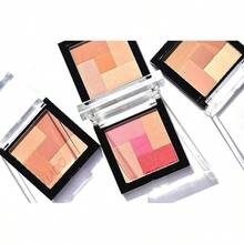 2-In-1 Mosaic Blush and Bronzer, Polvo Prensado de Maquillaje Facial Suave y Sedoso, Cinco Tonos de Color desde Rosas Brillantes hasta Marrones Dorados, Pink Truffle - Trufa rosa - Ver 5