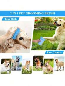 1pc Random Color Pet Paw Cleaning Cup, Portable Silicone Pet Foot Cleaning Brush, Random Color Chime - Multicolor - View 8