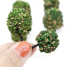 HO比例火车铁路微缩模型军事模拟场景灌木植被建筑景观树木模型DIY材料 - As photos - 查看 3
