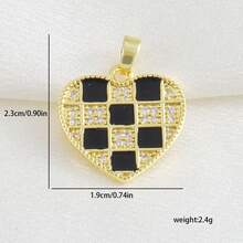 1个铜质心形贝壳圆环吊坠，可DIY手链、项链、脚链饰品，适合作为送给女性/情人节/母亲节/朋友和同事的礼物 - 彩色 - 查看 20