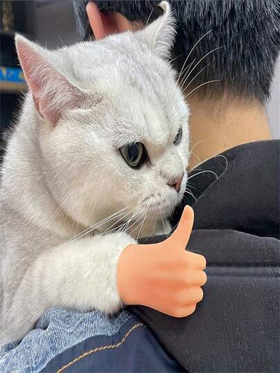 7/14件套万圣节趣味小猫玩具，七种猫咪姿势创意互动小手指道具，可用于视频拍摄等生活场景。万圣节猫咪配件玩具