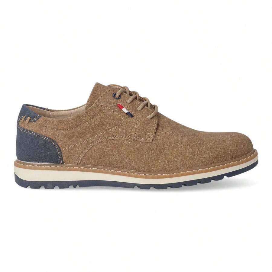 Vanessa Calzados Zapato de vestir oxford hombre, Zapatos de vestir plano para hombre, Zapatos tipo casual cierre cordones - Modelo SY5800 - Camel - ✅ Entrega 24/72h a España (península) - Camel - Ver 1