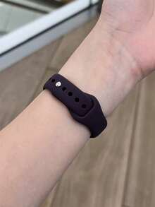 18mm/20mm/22mm 硅胶表带 - 兼容三星 Galaxy Watch 7/6/5/4（40mm/44mm）、Galaxy Watch 5 Pro、Galaxy Active 2、Watch 6/4、GT6/GT5/GT4/GT3/GT2 Pro - 舒适，男女通用设计 - 煙紫色 - 查看 3