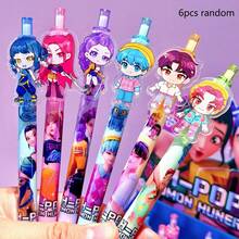 2/3/4/5/6/8pcs Witch Hunter Black Signature Pens, Student Neutral Pens, Writing Pens, Acrylic Sticker Pens, Push-Button Black Pens, Student Stationery, Writing Tools, Student Gifts - A - View 10