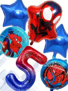 Marvel 40英寸漫威蜘蛛侠主题生日派对气球装饰套装，包含40英寸大数字气球、儿童庆祝活动装饰主题派对用品及礼品/花束 - 氣球套裝 - 查看 18