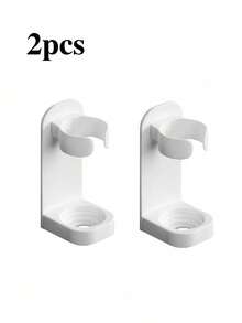 1/2/4pcs No Drill Electric Toothbrush Holder, Wall-Mounted Household Toothbrush Rack, Bathroom Toothbrush Storage Rack, Toothbrush Organizer, Home Bathroom Decor, Back To School, Fit 90% Electric Toothbrushes, Easy Installation, Bathroom Gadgets, Bathroom Accessories, Home Supplies(Black,White) - Multicolor - View 10