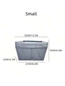 带11个口袋和提手的托特包内胆收纳袋，适用于手提包/单肩包，可整理物品并方便快速更换包袋。 - 彩色 - 查看 13