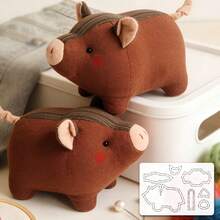 1pc Cute Pig Sewing Patchwork Soft Template DIY Pig Pattern PET Quilting Template, Pattern Transfer Tool For Patchwork, Embroidery, Home Decor - Handmade Template, Suitable For DIY Enthusiasts, Sewing Accessories, Durable Handmade Template - Classic - View 7
