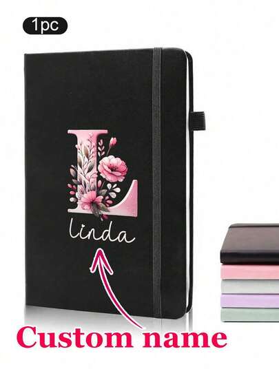 Customized Name Notebook, A5 Personalized Letter Notebook, Women's Customized Diary, Customizable Travel Journal, Work Notebook, Leather Notebook, Planner, Birthday Gift, Mother's Day Gift, Gift For Friends, Couples Gift, Men's Gift, Women's Gift, Gift For Professionals, Business Gift, Office Gift, Living Room Decor, Souvenir