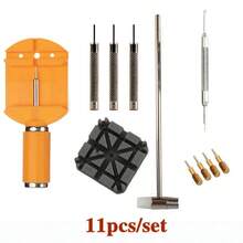 11件套手表调节工具套装，包含手表维修工具、手表拆卸工具、表带调节器、表带切割器，是理想的居家必备品和送礼佳品，使用方便。 - 橘色 - 查看 3