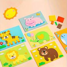 3D EVA Stereoscopic Sticker Craft Kit, Muti-Themed Designs With Pre-Cut Foam Blocks, Stickers & 3D Appliques, Educational Handmade Arts & Crafts For DIY, Single-Use Project Boosts Fine Motor Skills, Early Learning, Ideal Birthday/Early Education Gift - Multicolor - View 4