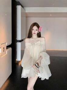 Women Short Dresses - Blanco - Ver 1