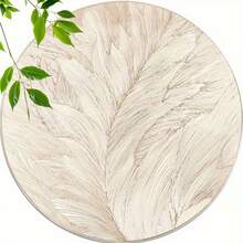 Set de 6 suporturi de pahare rotunde cu model imitație de lemn, imprimate 2D, potrivite pentru terasă, bucătărie, sufragerie, întâlniri acasă, decor pentru masă, cadou ideal pentru prieteni și familie în timpul sărbătorilor, nunților, zilelor de naștere, petrecerilor, accesorii pentru decorul casei - Multicolor - Vizualizare 9