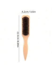 1支无香型专业美发梳/胡须梳，渐变推夹清洁梳，平滑背面扁平工具，适用于粗细发质，非常适合浴室使用、头皮按摩、返校、旅行和日常生活，是馈赠亲朋好友的理想节日礼物。美发造型套装，美发工具套装，家居美发配件 - 彩色 - 查看 9