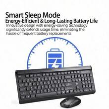 HP CS500 Ultra-Thin Keyboard + Silent Mouse Set, Plug And Play Connection, Splash-Proof Protection, Multi-Device Compatible, Long-Lasting Battery Life, Stable Transmission - View 7