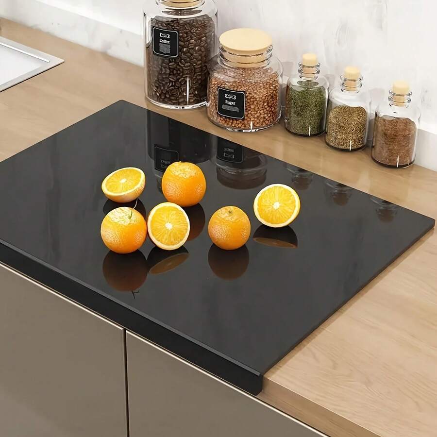 Acrylic Cutting Board For Kitchen, Transparent Non-Slip Fruit & Vegetable Chopping Board, Black Chopping Board, Transparent Cutting Board, Kneading Board - Multicolor - View 1